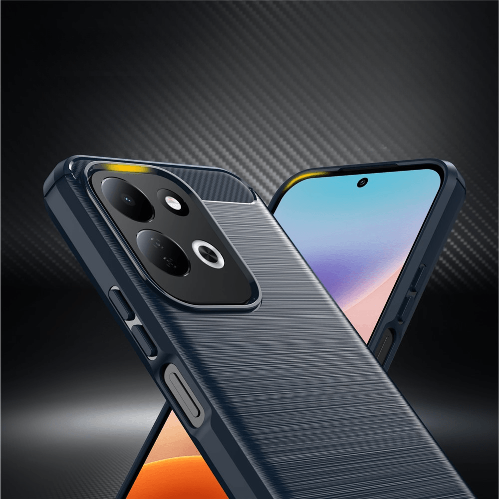 Xiaomi Redmi 17 - Coque look métal carbone
