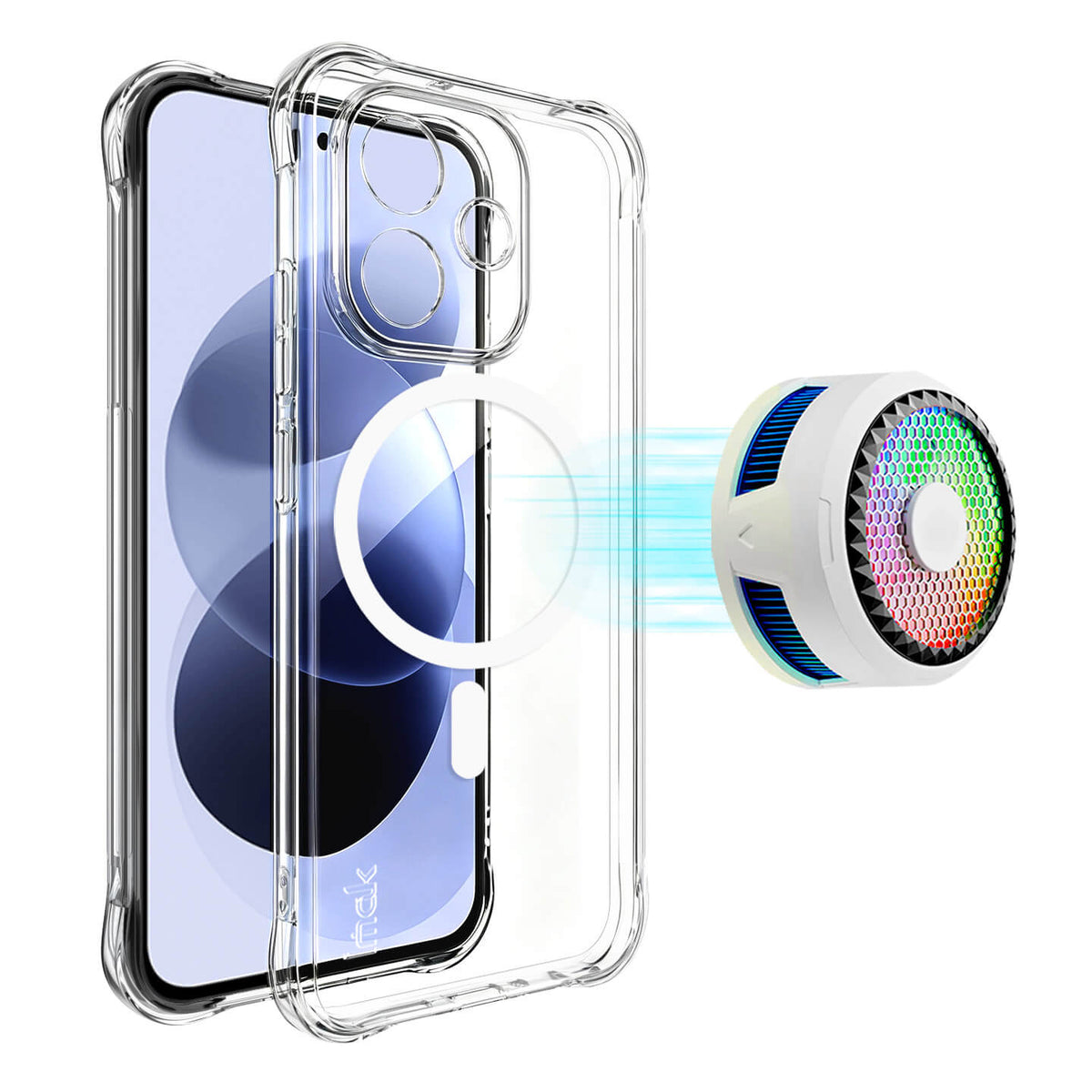 Xiaomi Redmi Note 17 - IMAK Transparent Shockproof TPU Case