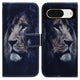 google pixel 8 -  leather case lion