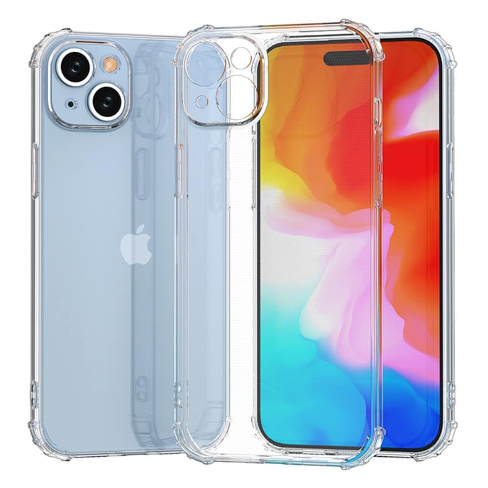 iPhone 15 Plus - Drop Protection cover in silicone trasparente