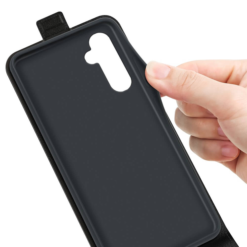 Galaxy A25 5G - Klassisches Flip Case vertikal schwarz