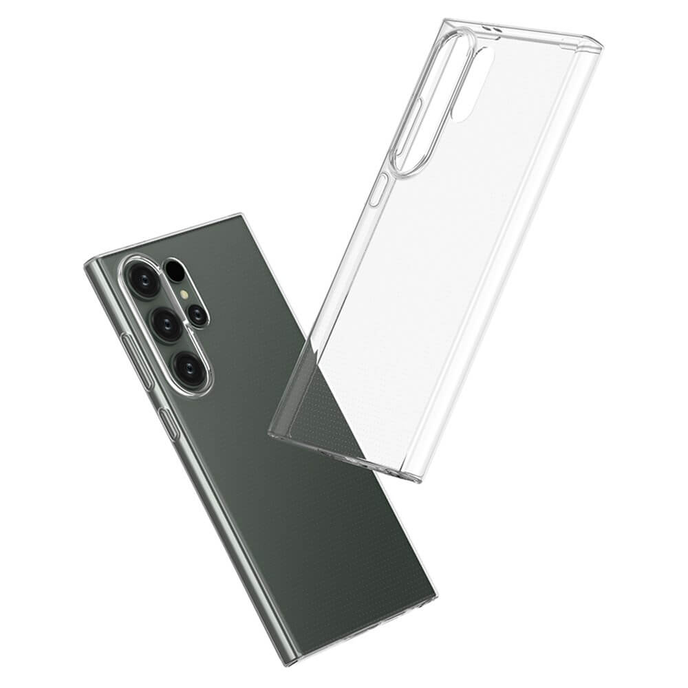 Galaxy S24 Ultra - Silikon Gummi Case transparent