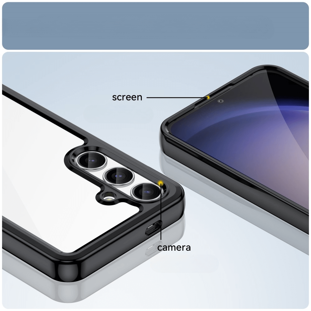 Galaxy S25+ Plus - Protective Acrylic Phone Case with Raised Edge