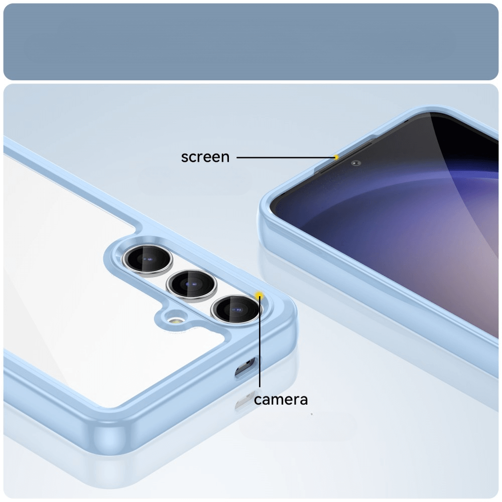 Galaxy S25+ Plus - Protective Acrylic Phone Case with Raised Edge