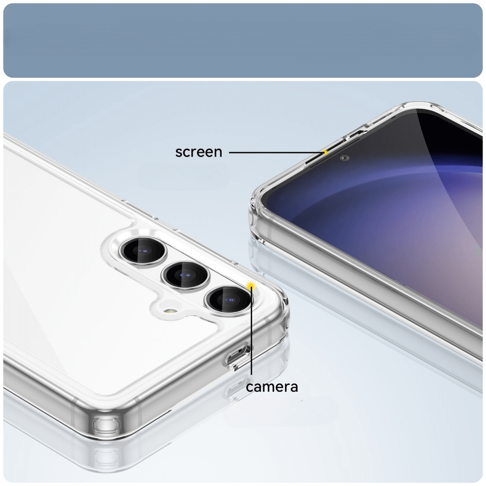 Galaxy S25+ Plus - Protective Acrylic Phone Case with Raised Edge