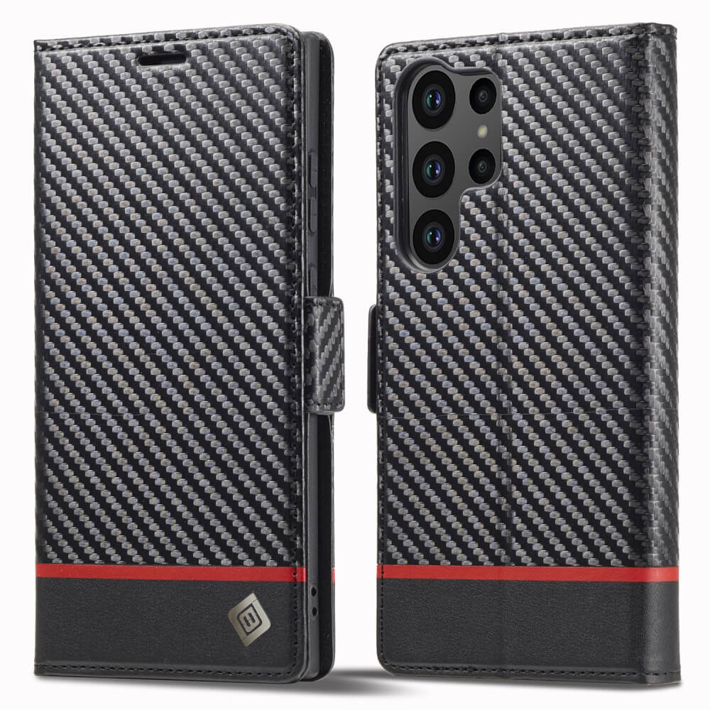 Galaxy S24 Ultra - LC.IMEEKE Case Carbon Fiber