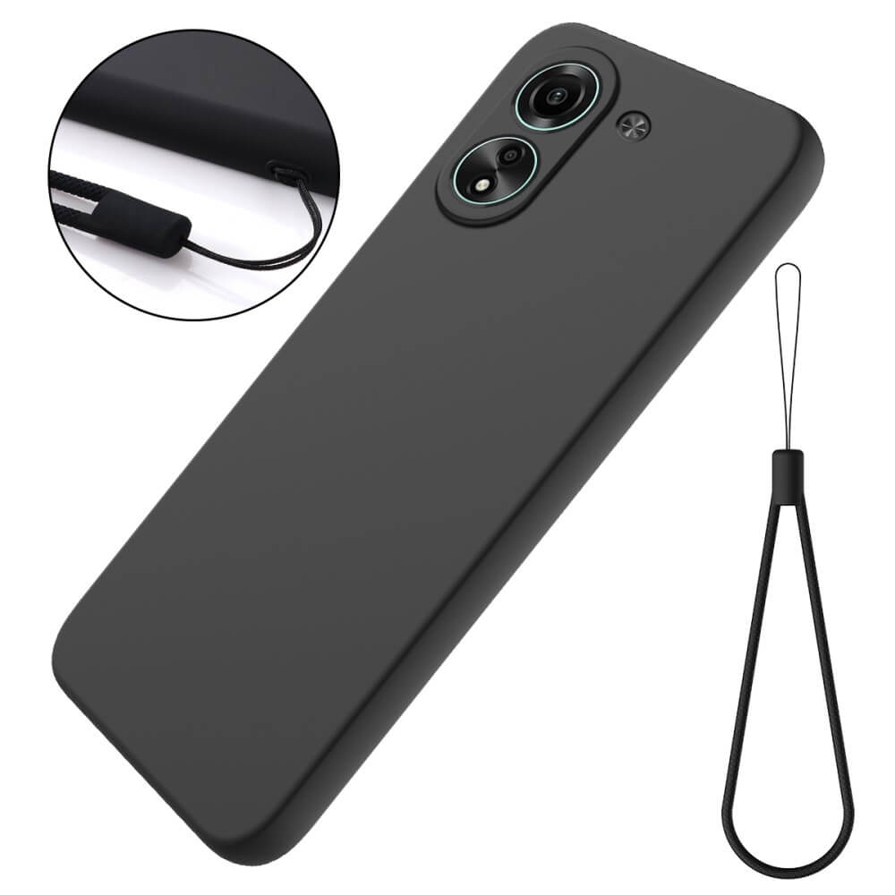 Verco Hülle Für Xiaomi Poco M5 – Schwarze Silikonhülle, Matte Oberfläche, TPU-Material