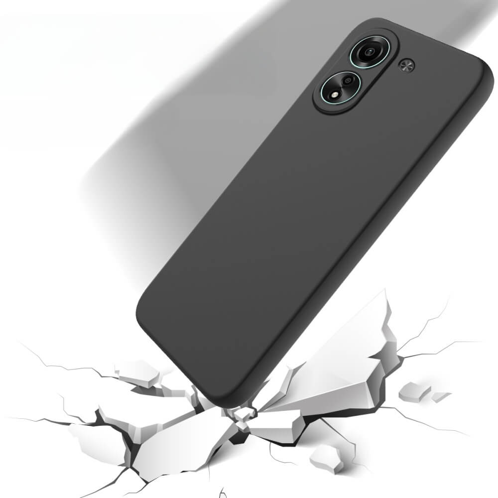 Verco Hülle Für Xiaomi Poco M5 – Schwarze Silikonhülle, Matte Oberfläche, TPU-Material