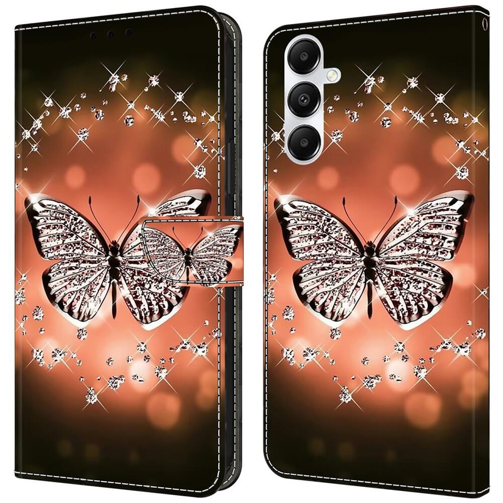 Das Cover-Discount Galaxy A35 - 3D-Effekt Hülle Etui hat ein Schmetterlingsdesign und bietet sowohl eleganten Stil als auch zuverlässigen Schutz für Ihr Handy.