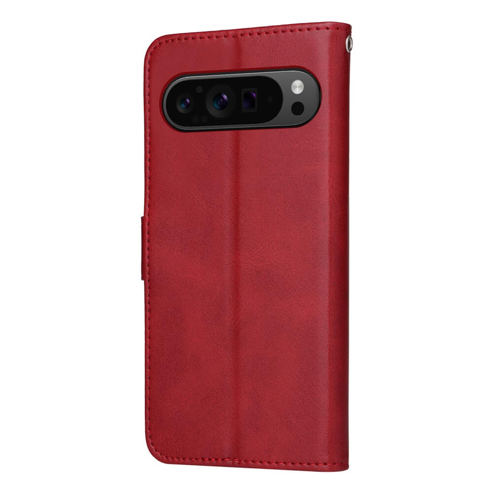 Rote Smartphone-Hülle mit glatter Oberfläche und Kameraausschnitten.