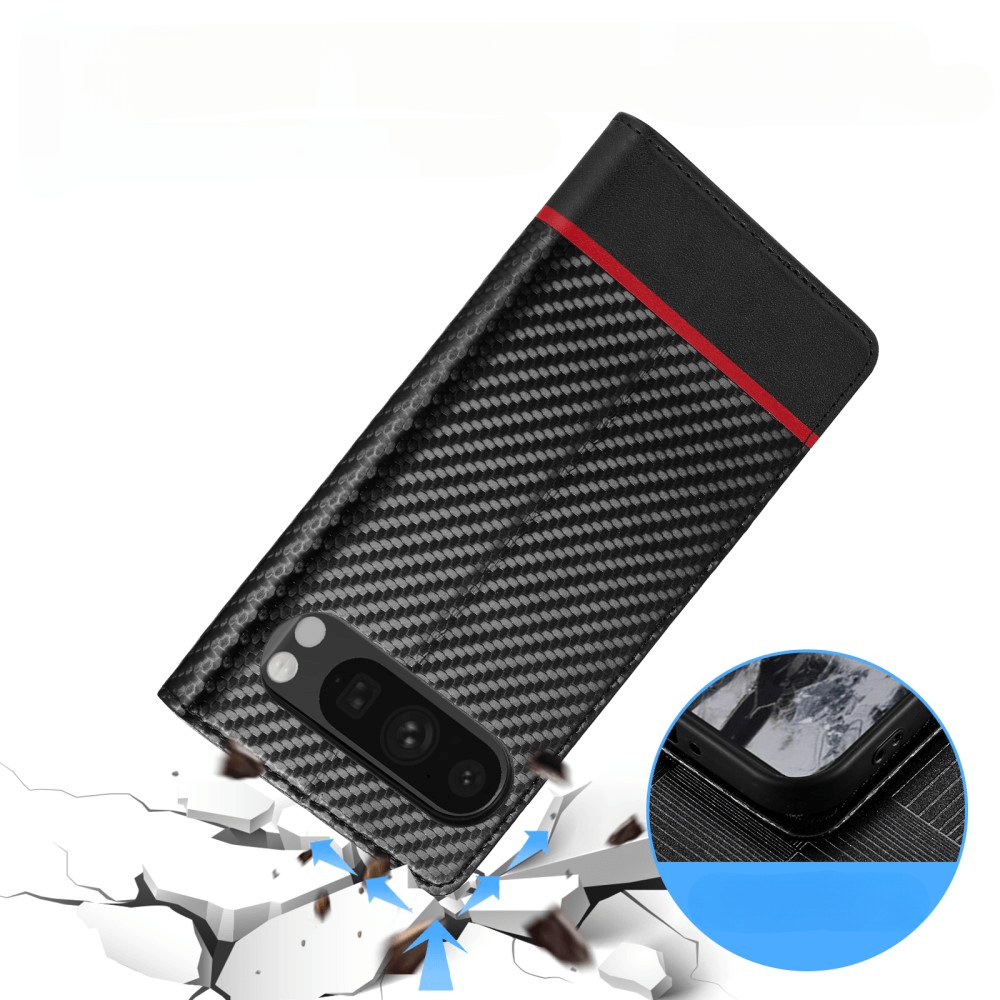 Google Pixel 9 / 9 Pro - LC.IMEEKE Case Carbon Fiber