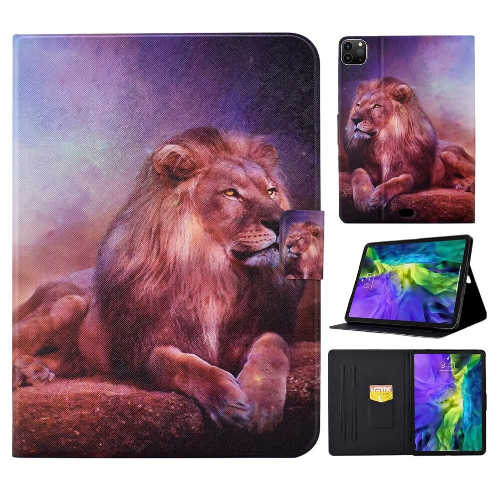 iPad Air 11 / iPad Pro 11 – Custodia a libro con supporto e portacarte – Leone