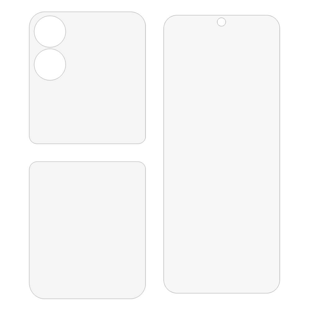 GIOPUEY Hülle Für Xiaomi Mix Flip – Transparente Handyhülle Aus PC, Hochtransparent, Schlank, Vergilbt Nicht