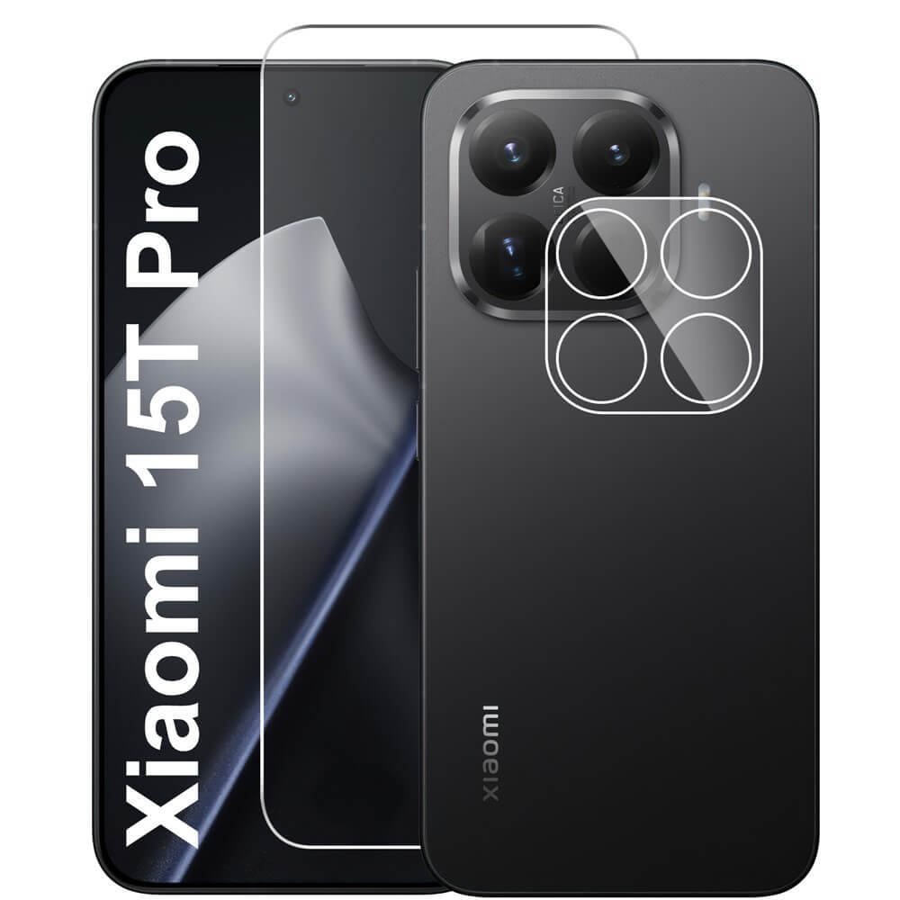 Xiaomi 15T Pro - Set Panzerglas Display und Kamera