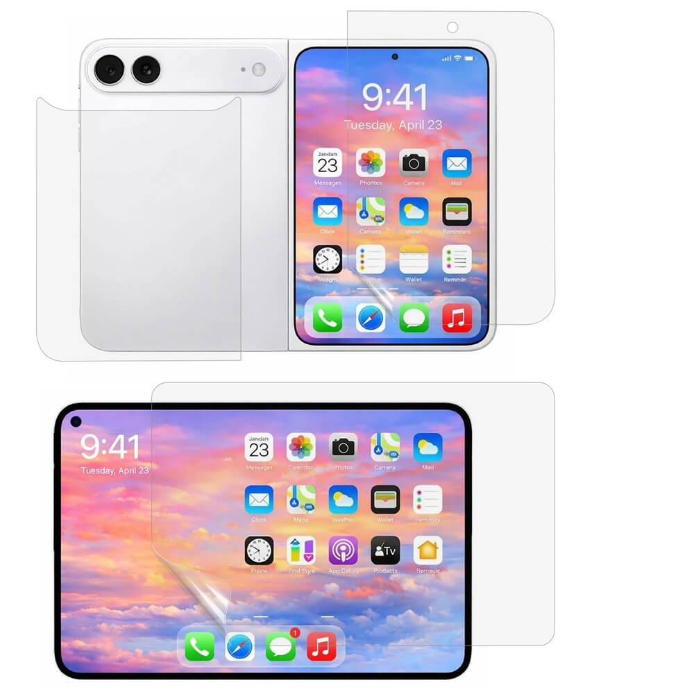 iPhone Duo - Hydrogel Schutzfolie Vorder- & Rückseite