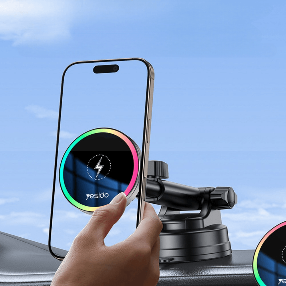 YESIDO C315 15W Wireless Charging Car Mount