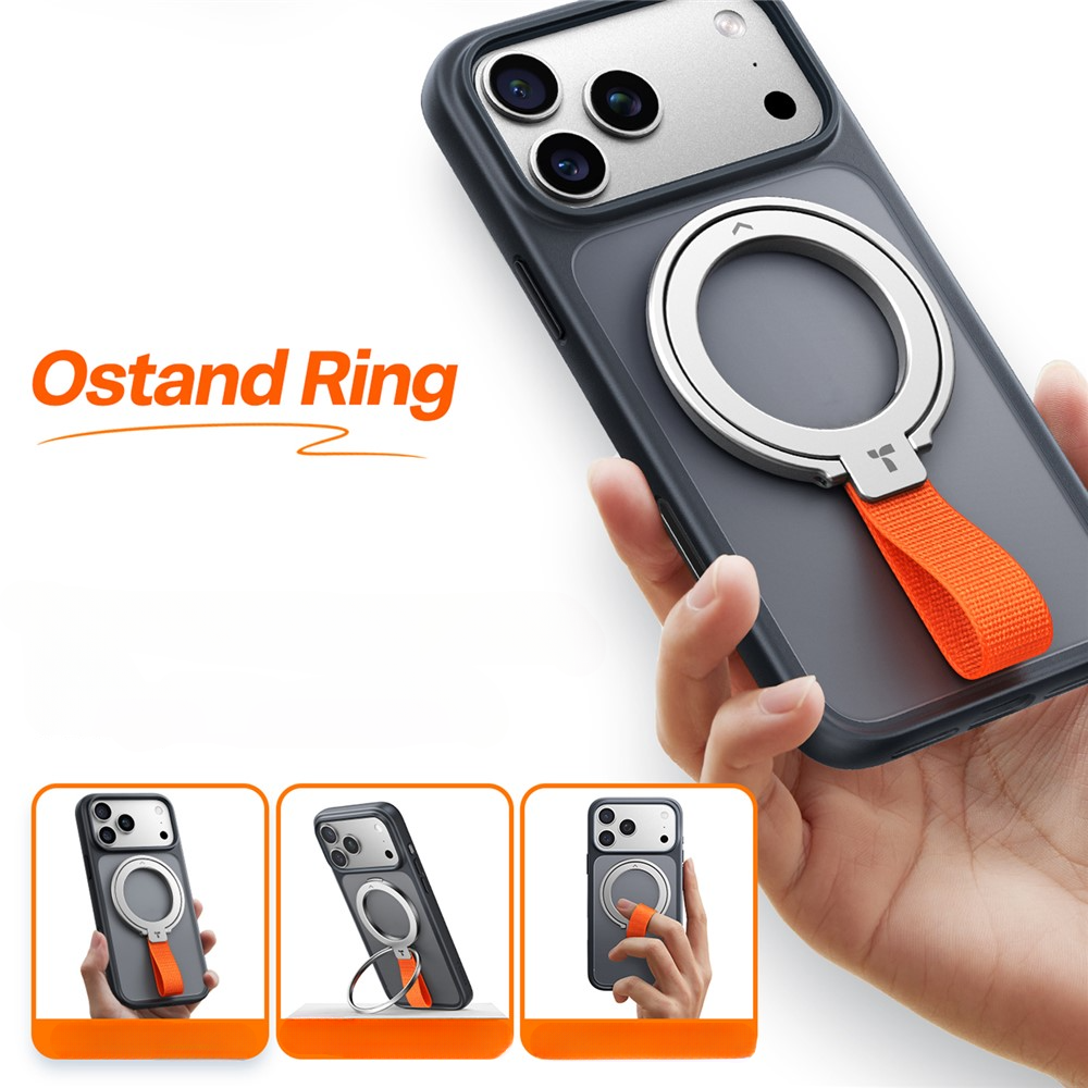 TORRAS Ostand Ring Supporto MagSafe con anello 360° argento