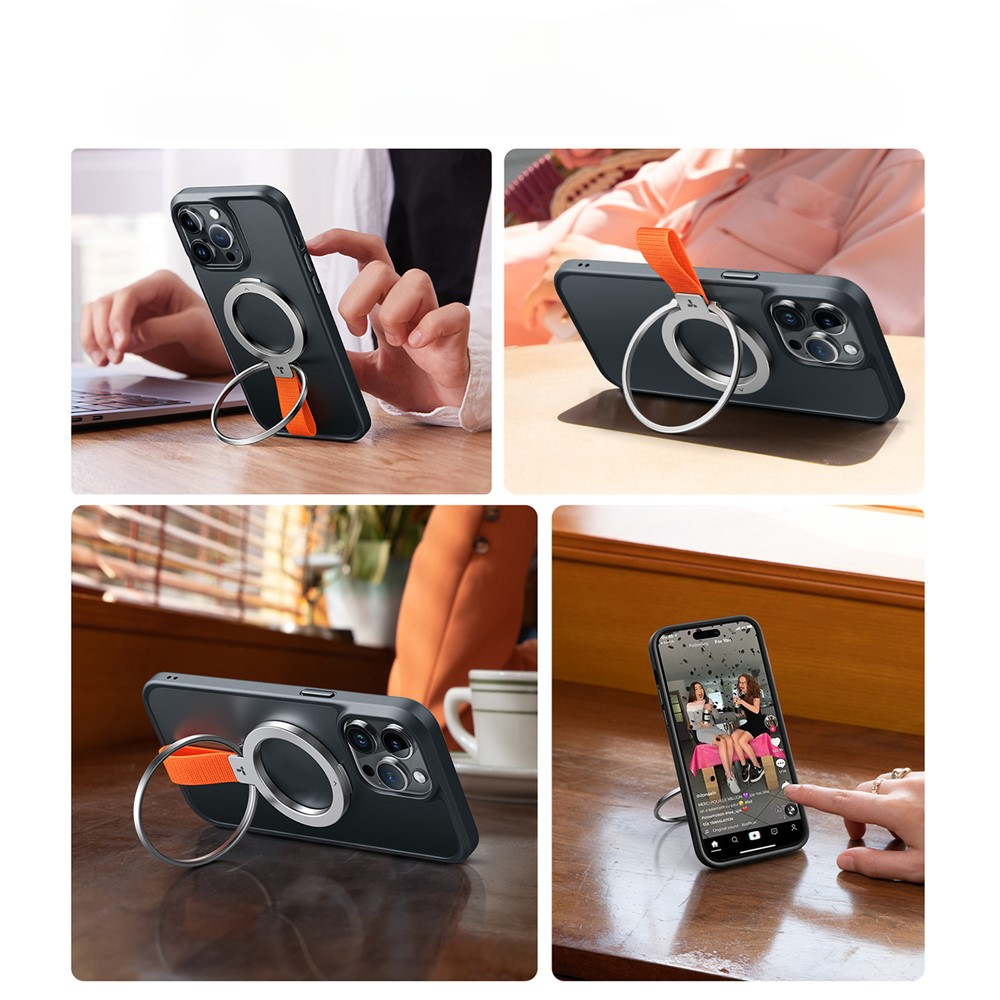 TORRAS Ostand Ring Supporto MagSafe con anello 360° argento