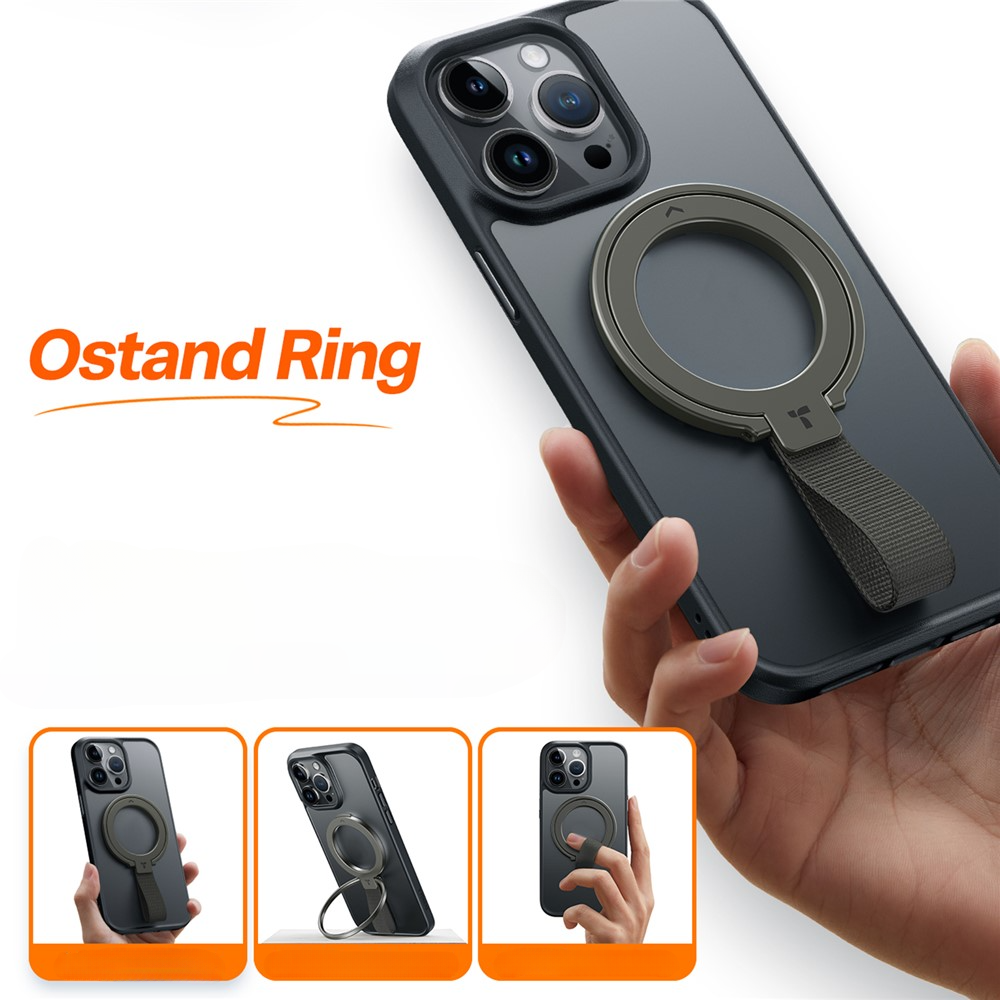 TORRAS Ostand Ring Supporto MagSafe con anello 360° nero