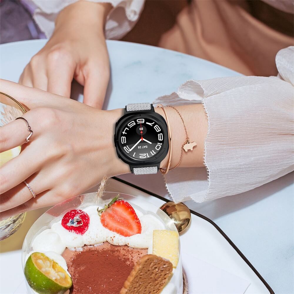 Samsung Galaxy Watch 8 / Galaxy Watch 8 Classic - Braided Nylon Fabric Replacement Strap