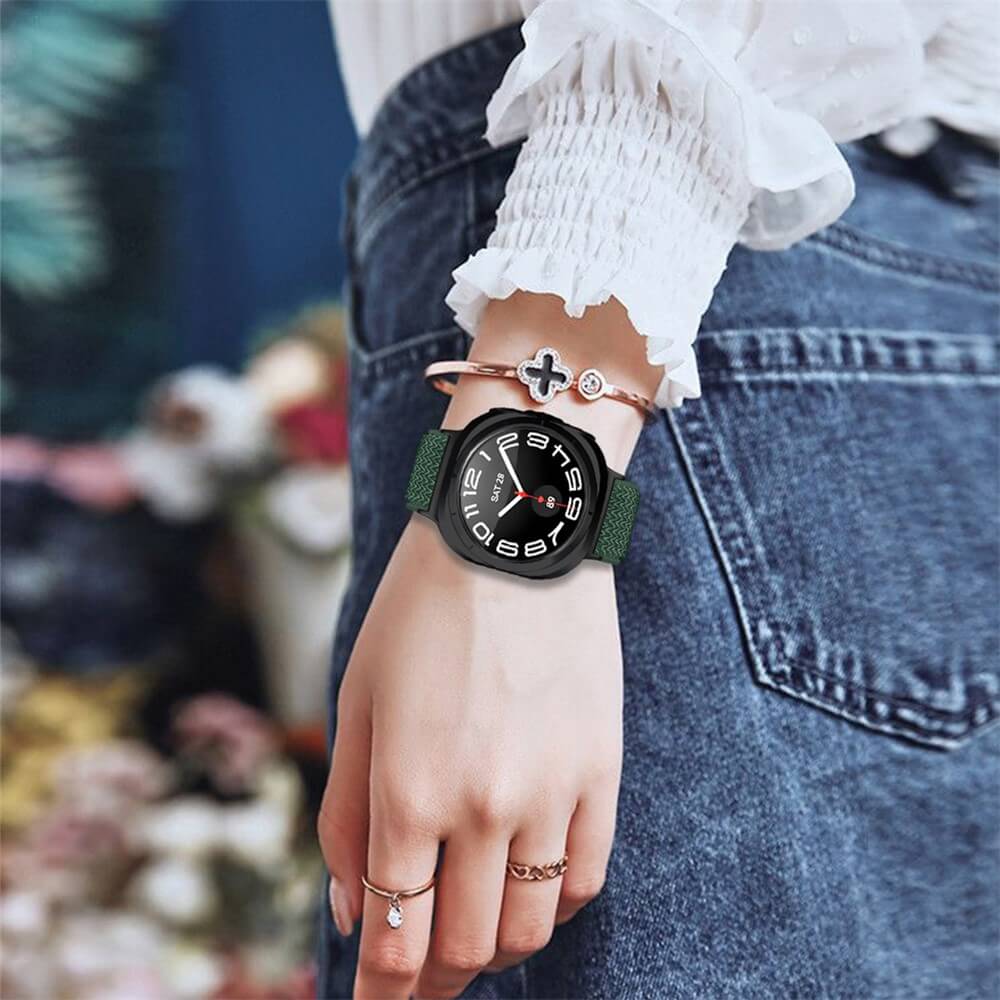 Samsung Galaxy Watch 8 / Galaxy Watch 8 Classic - Braided Nylon Fabric Replacement Strap