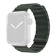 apple watch 42/44/45/49 mm - cinturino in silicone muturale con passante magnetico verde