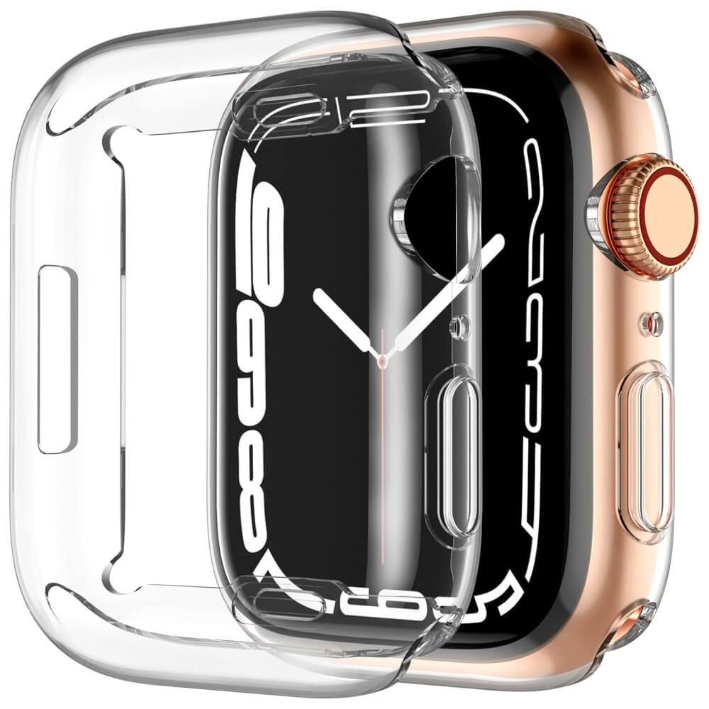 Apple Watch 10 - 46 mm - Custodia di protezione in gomma trasparente