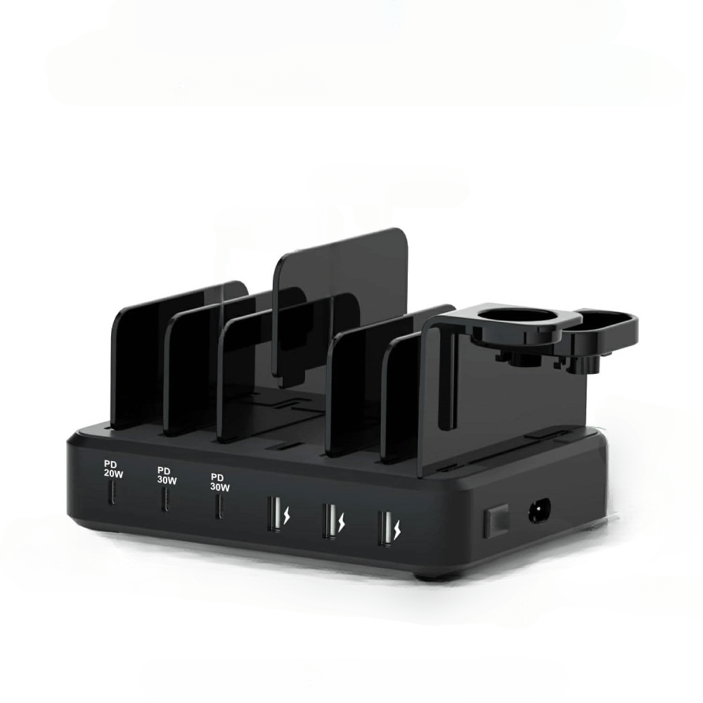 Ladestation Charging Station mit 6 Anschlüssen
