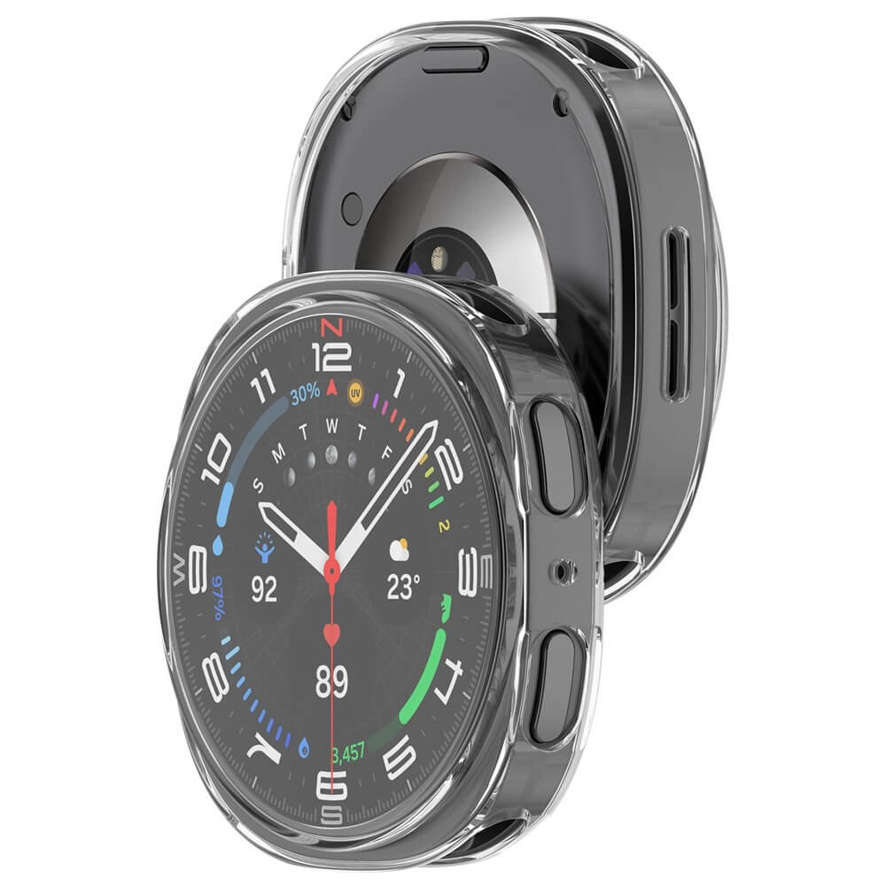 Samsung Galaxy Watch 8 44mm - Rubber Protective Case Metal Look
