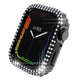 apple watch 45mm - custodia protettiva con strass glitterati nera