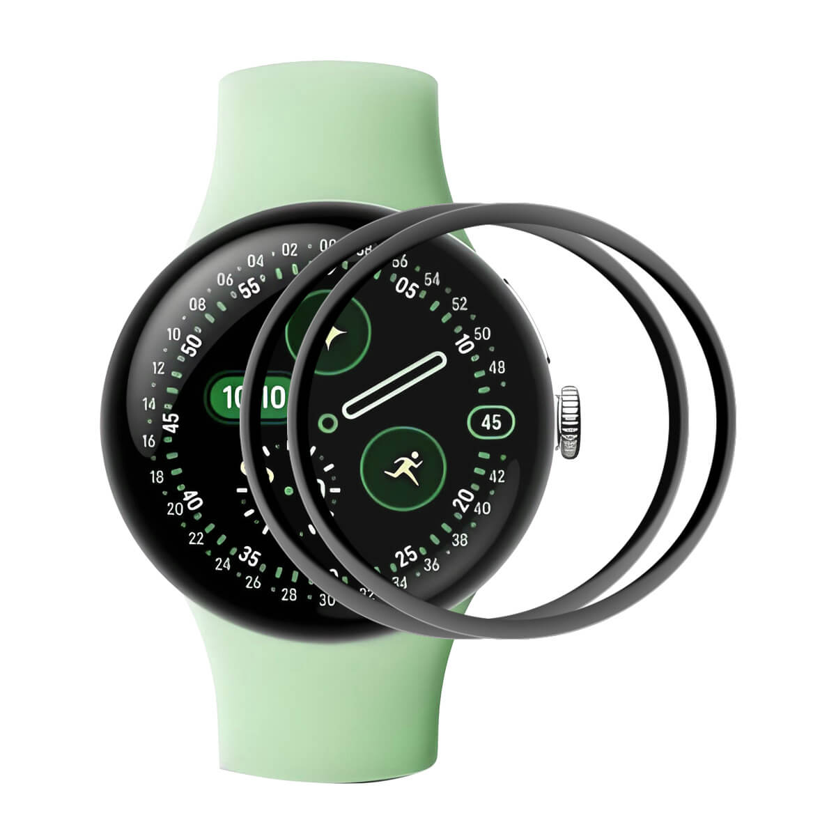 Google Pixel Watch 4 - 45mm- 2pz. Pellicola protettiva in PET