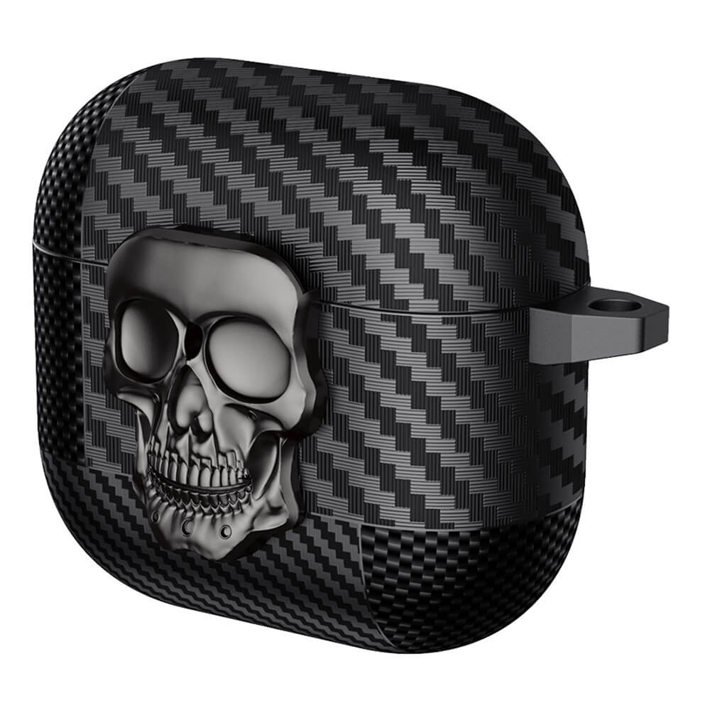 AirPods 4 - Skull Case with Carabiner