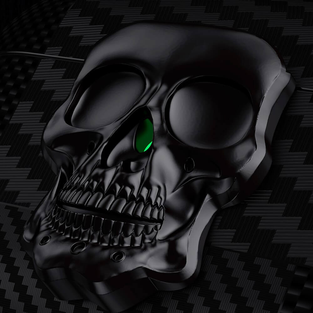 AirPods 4 - Skull Case with Carabiner