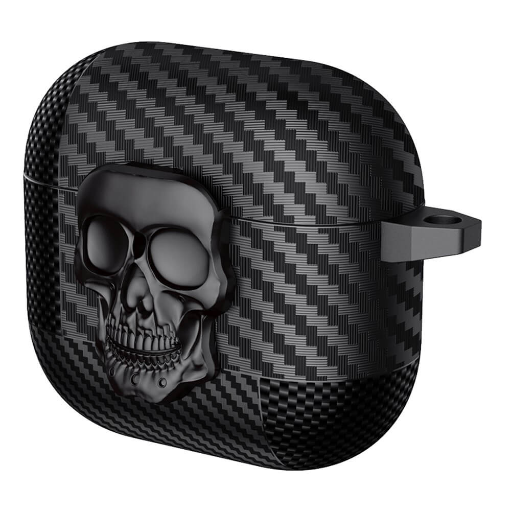 AirPods 4 - Skull Case with Carabiner