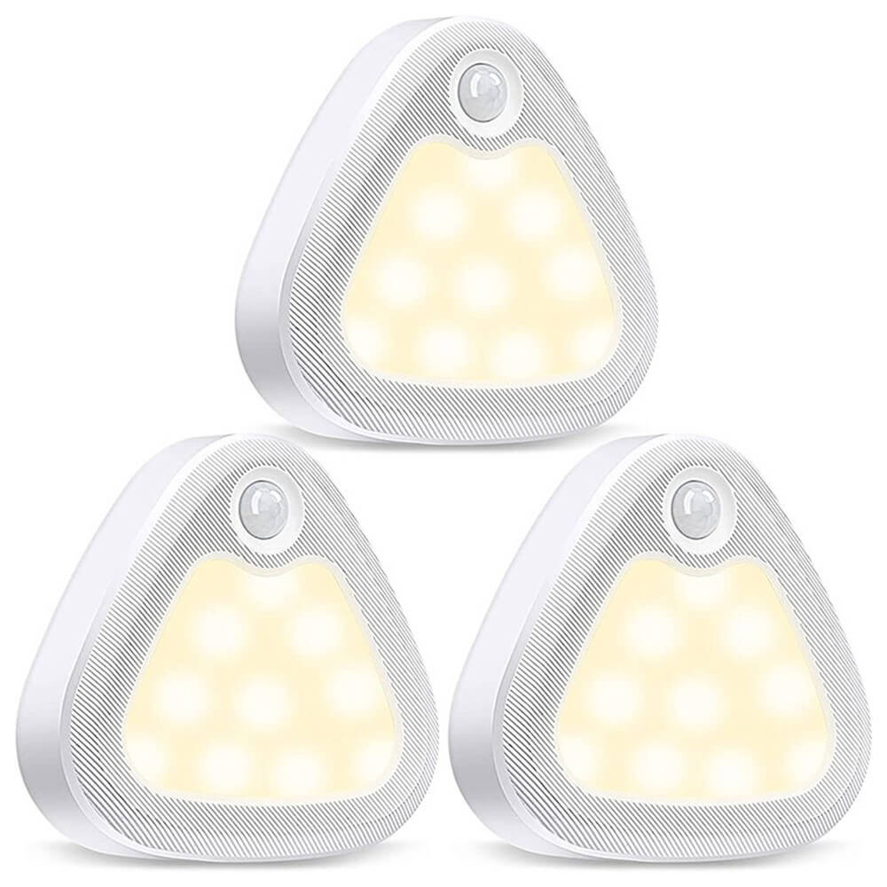 Set of 3 LED lights with sensor Triangle