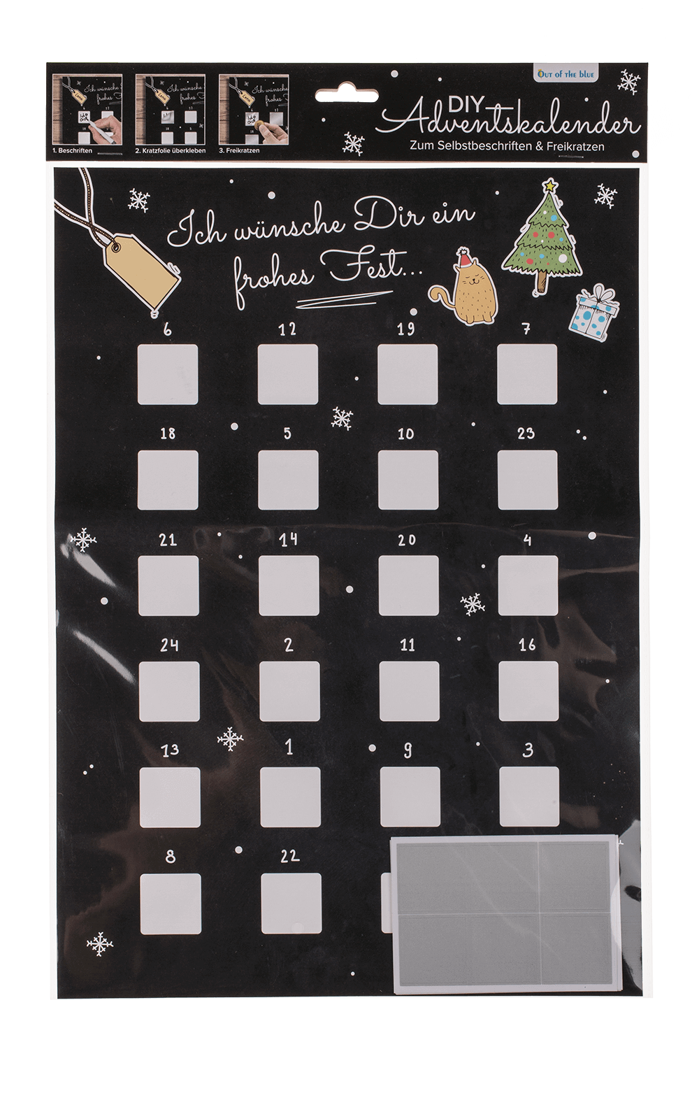 DIY Calendario dell'Avvento Scratch off