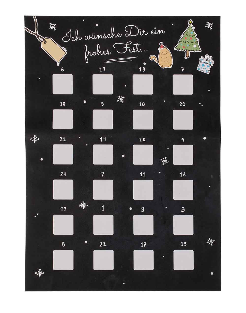 DIY Calendario dell'Avvento Scratch off