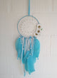 dreamcatcher dreamcatcher indian decoration crocheted blue