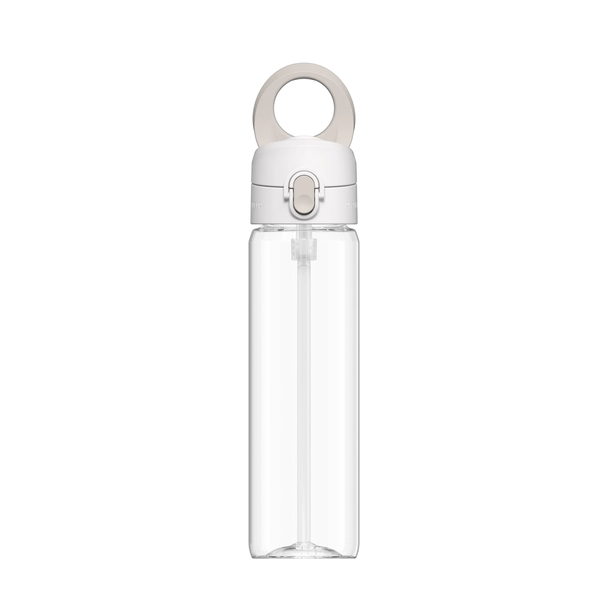 RhinoShield AquaStand Tritan Water Bottle 800 ml – with Straw, Transparent / Crystal Clear