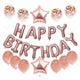 happy birthday balloon banner  rosa