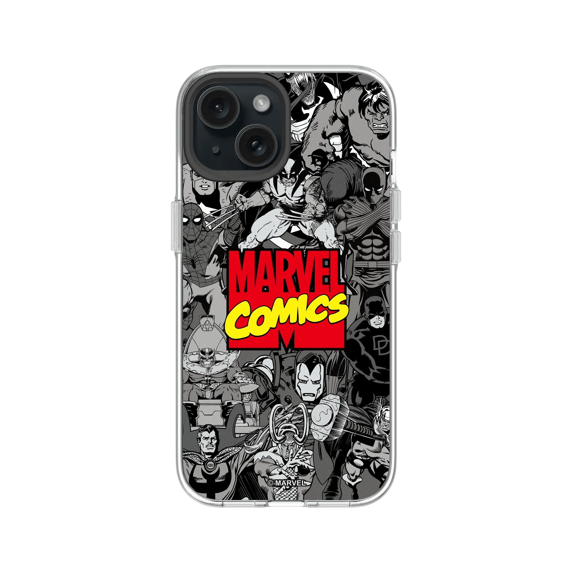iPhone 15 - Rhinoshield Clear Case Marvel Comics