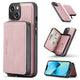iphone 14 - case with credit card wallet rose