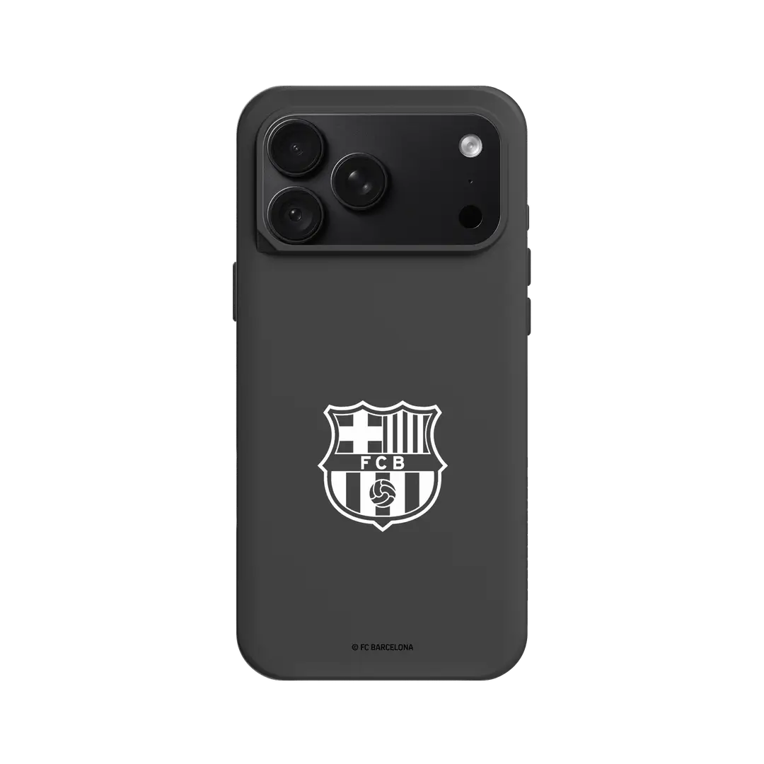 iPhone 18 Pro Max / iPhone 17 Pro Max - Custodia RhinoShield SolidX - FC Barcelona Monochrome Crest