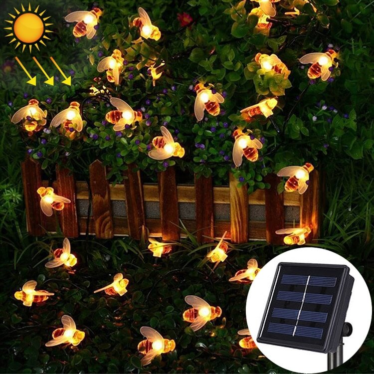 Solar LED Lichterkette Bienen