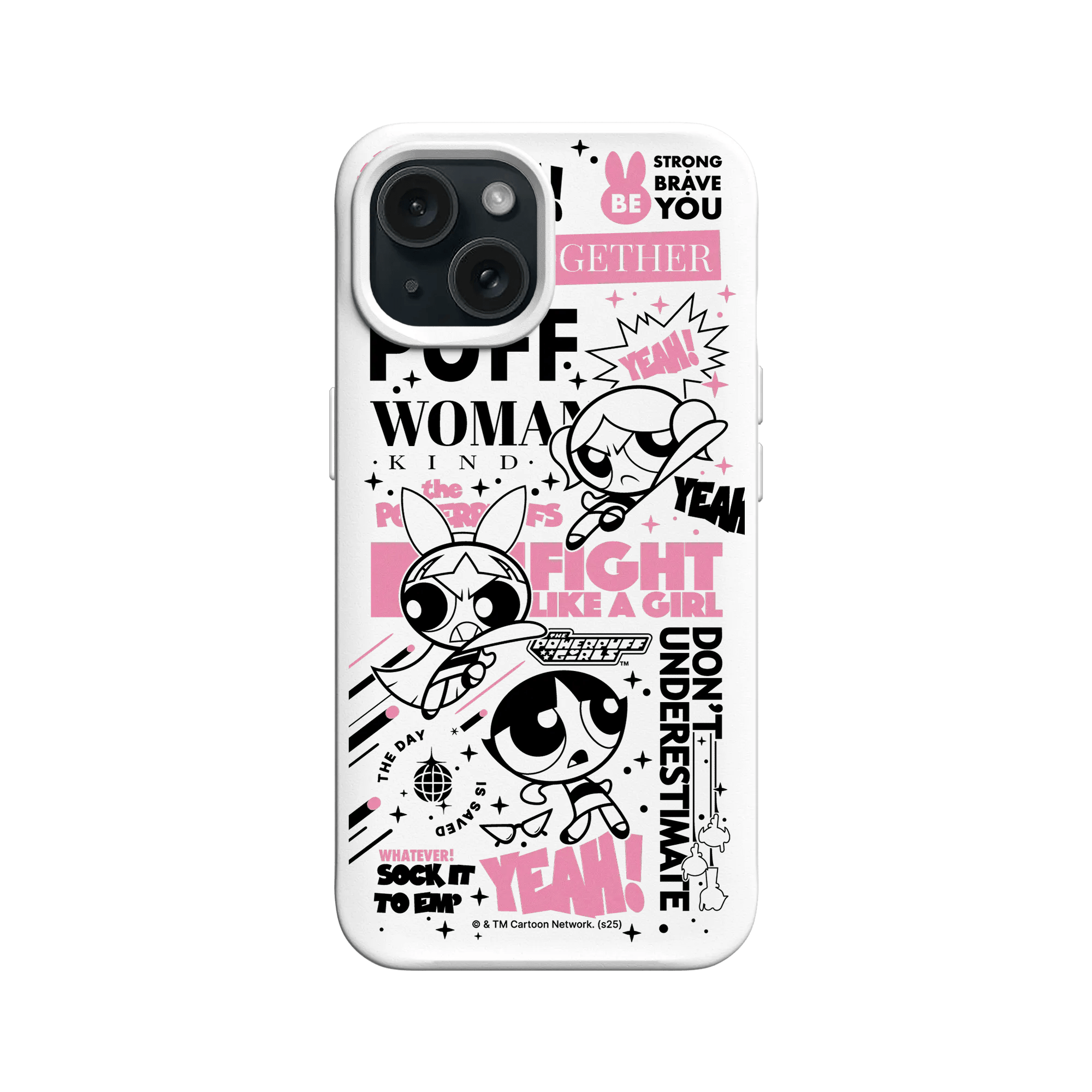 iPhone 15 - Coque RhinoShield SolidX - Powerpuff Girls Fight Like a Girl Edition