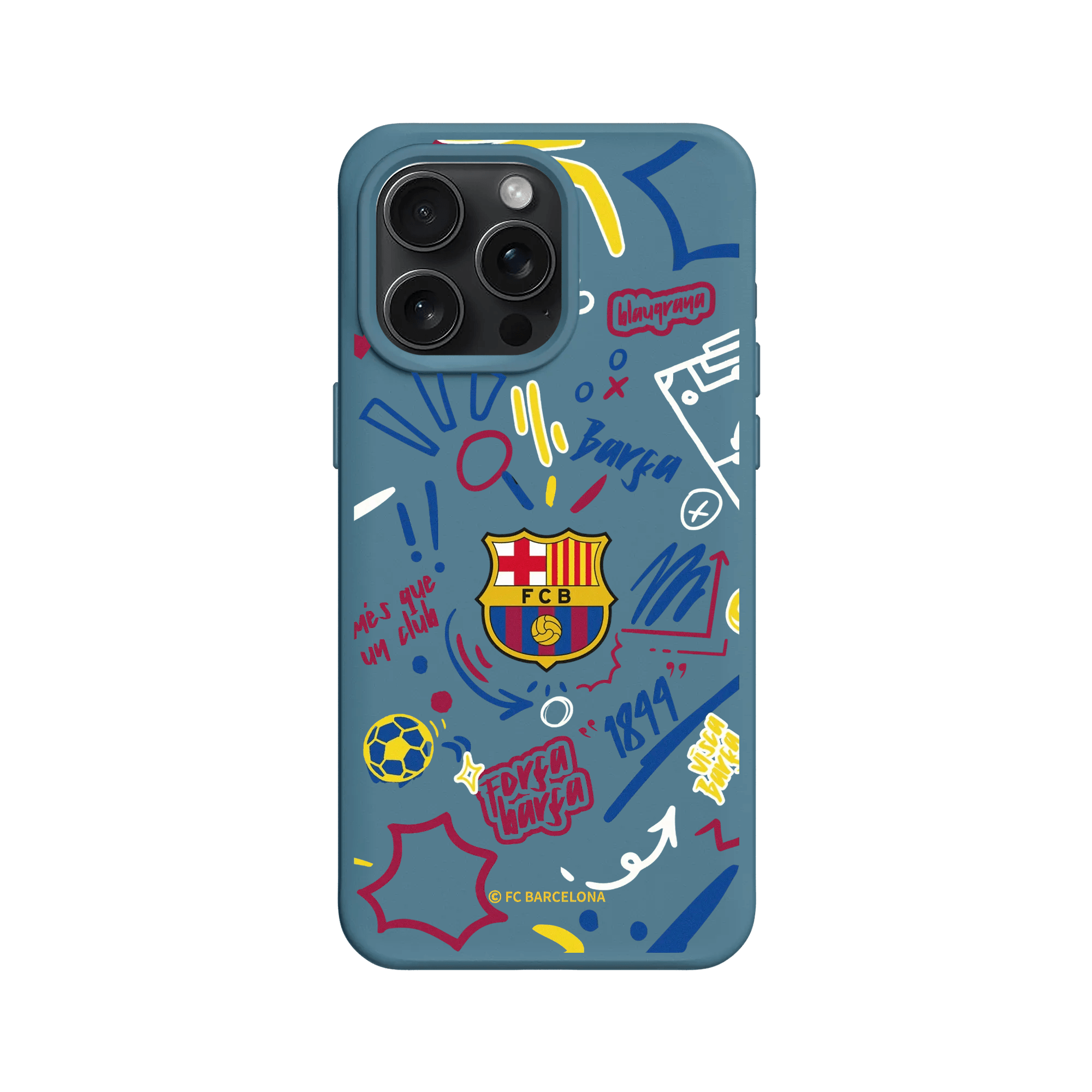 iPhone 15 Pro Max - RhinoShield SolidX Case - FC Barcelona Graffiti