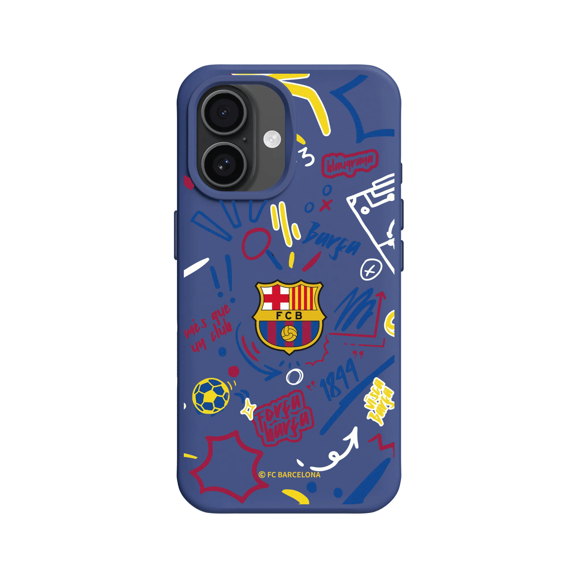 iPhone 16 - RhinoShield SolidX Case - FC Barcelona Graffiti