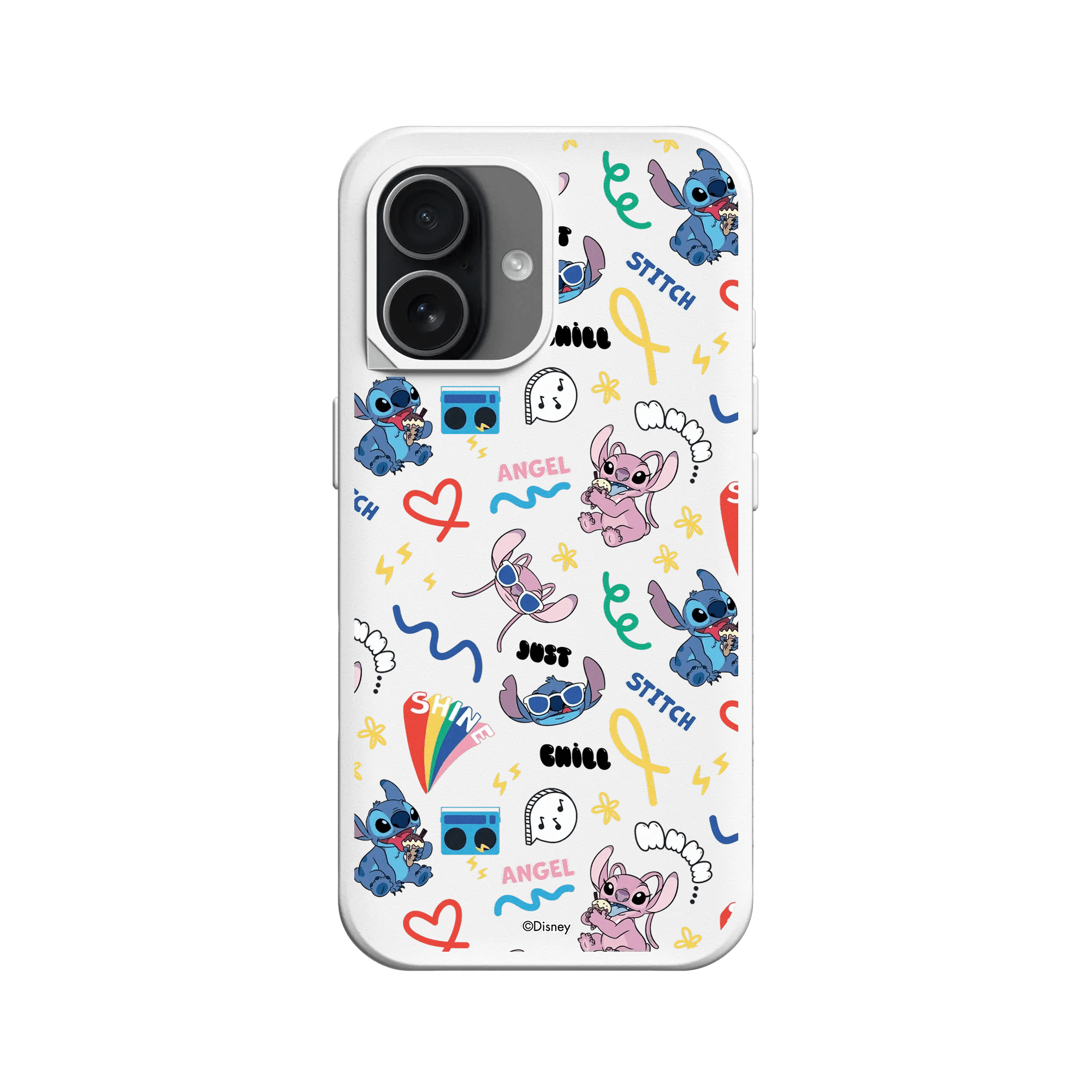 iPhone 17 - RhinoShield SolidX Hülle – Disney Stitch & Angel Graffiti Edition