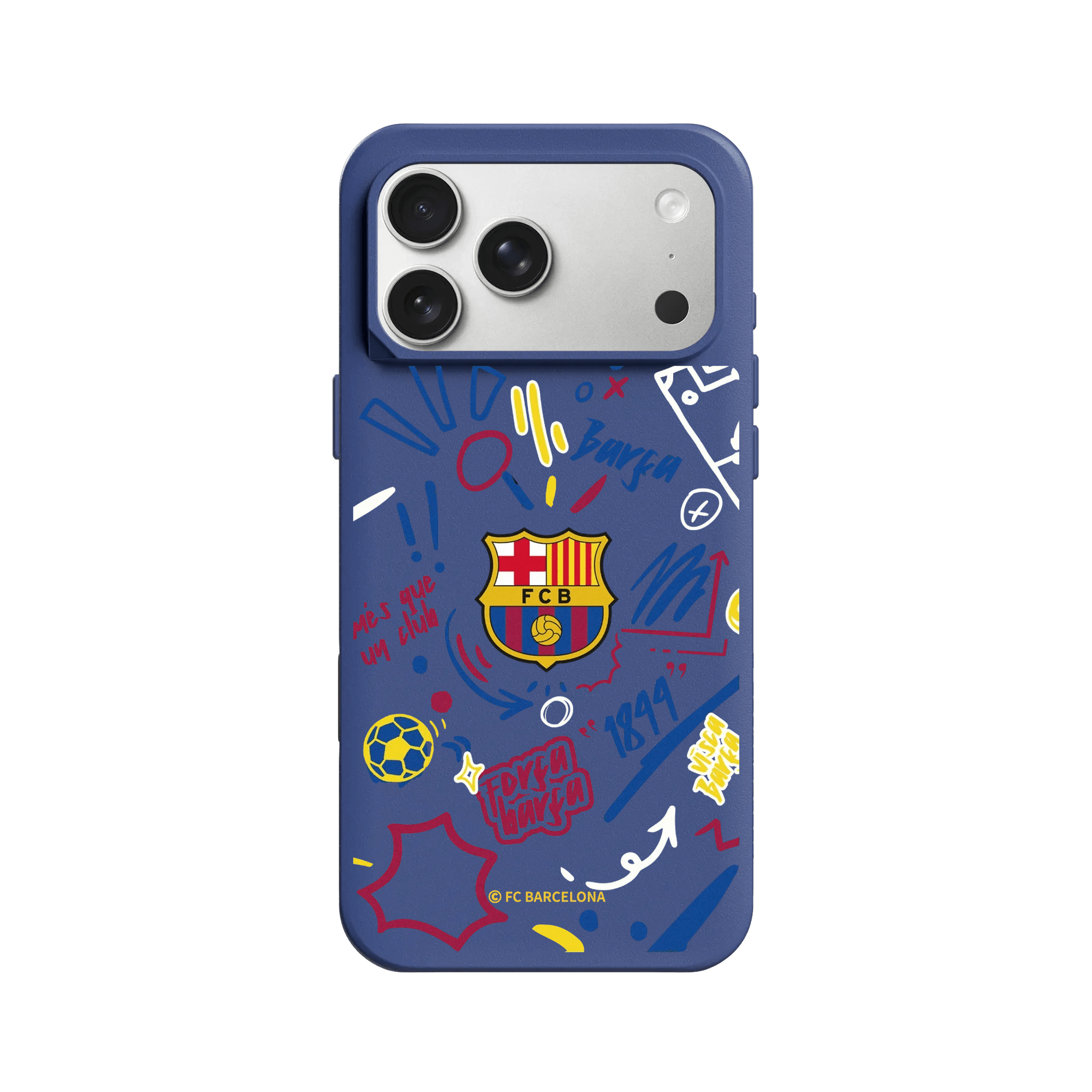iPhone 17 Pro - Custodia RhinoShield SolidX - FC Barcelona Graffiti