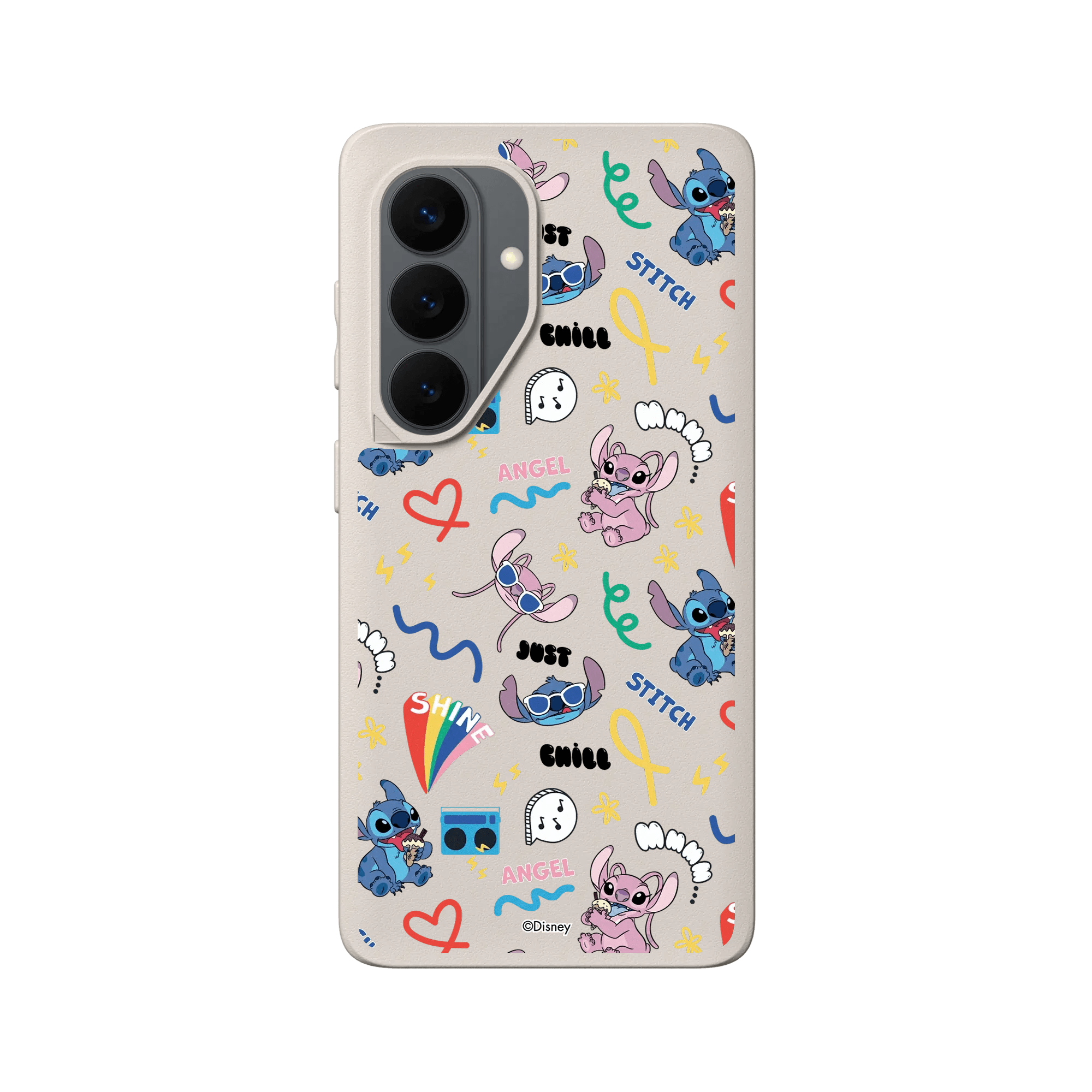 Galaxy S26 - Coque RhinoShield SolidX - Disney Stitch & Angel Graffiti Edition